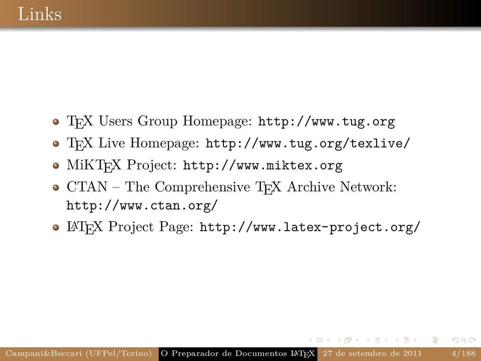 org/ L A TEX Project Page: http://www.latex-project.