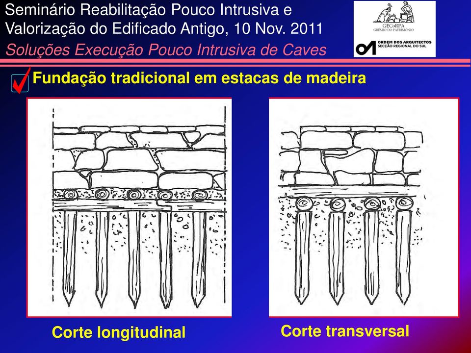 estacas de madeira