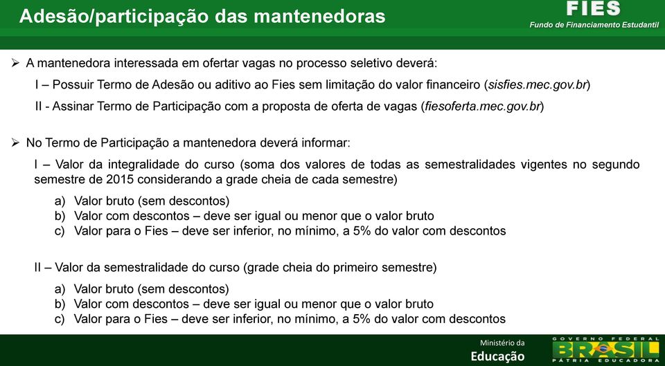 br) II - Assinar Termo de Participação com a proposta de oferta de vagas (fiesoferta.