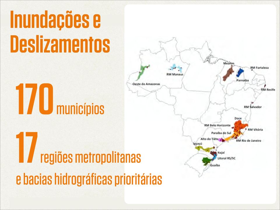 municípios 17 regiões