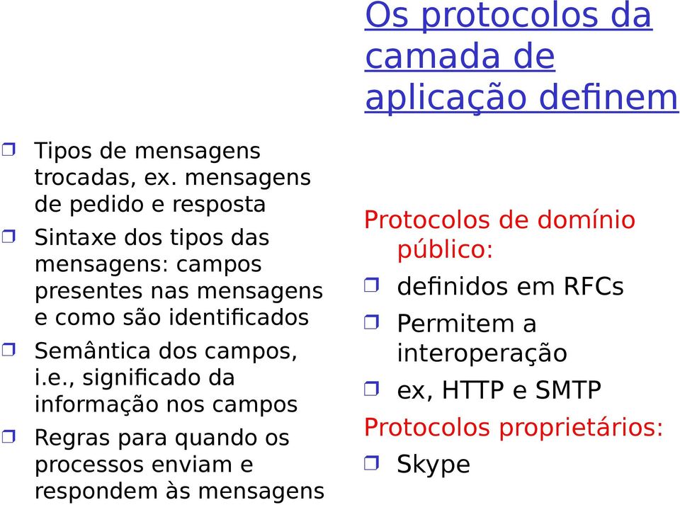 identificados Semântica dos campos, i.e., significado da informação nos campos Regras para quando os processos