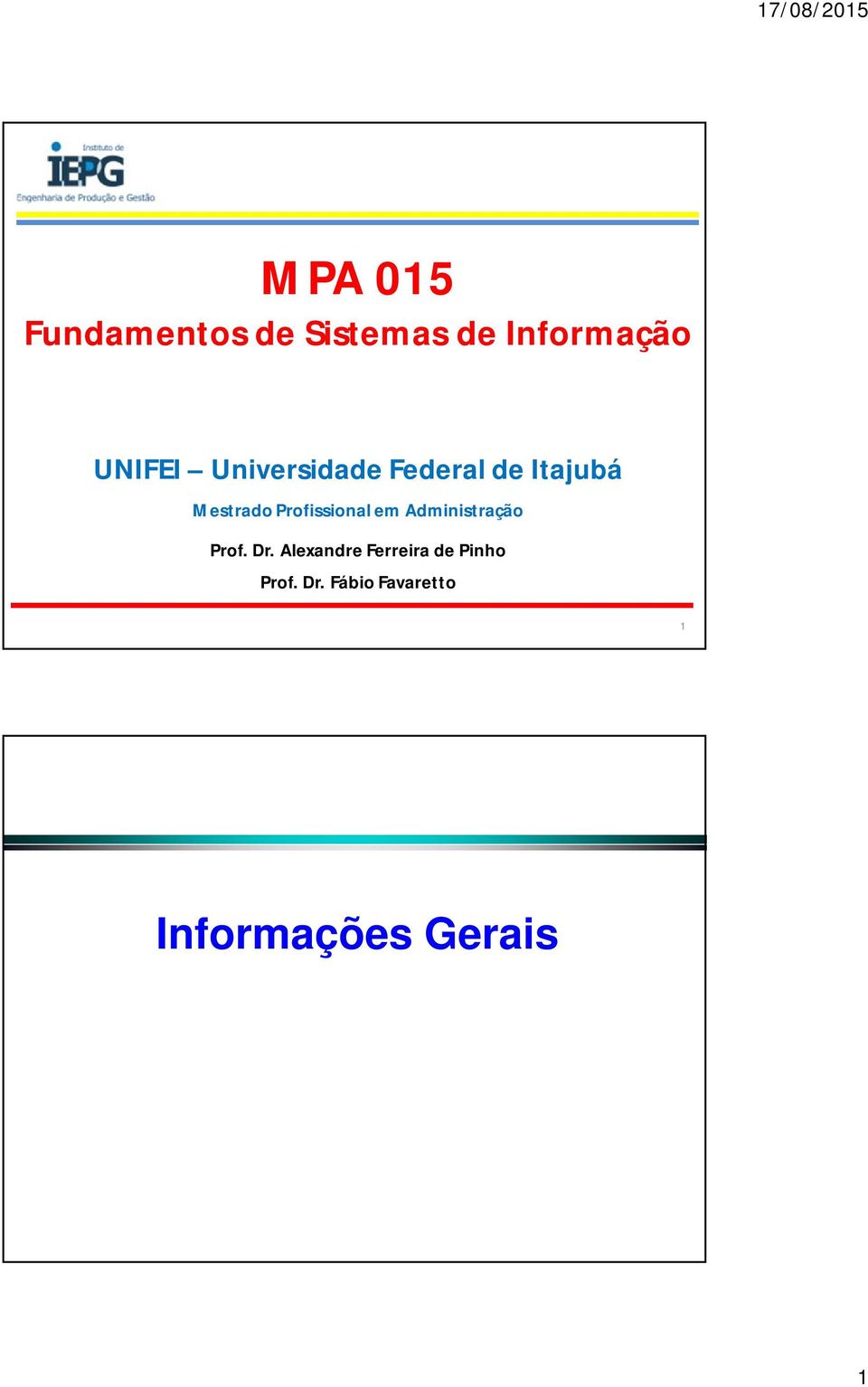 Profissional em Administração Prof. Dr.