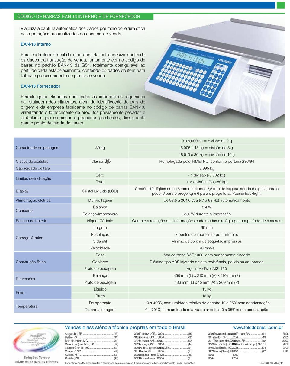 de cada estabelecimento, contendo os dados do item para leitura e processamento no ponto-de-venda.