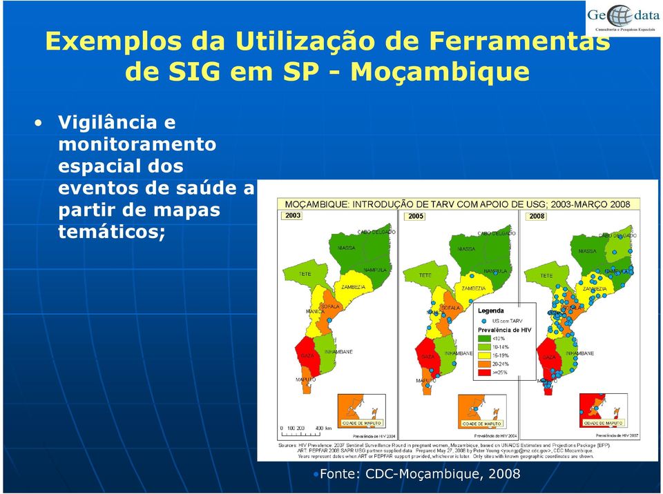 monitoramento espacial dos eventos de saúde