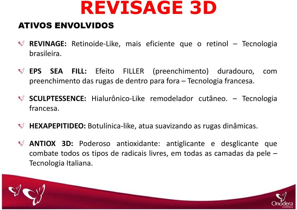 SCULPTESSENCE: Hialurônico-Like remodelador cutâneo. Tecnologia francesa.