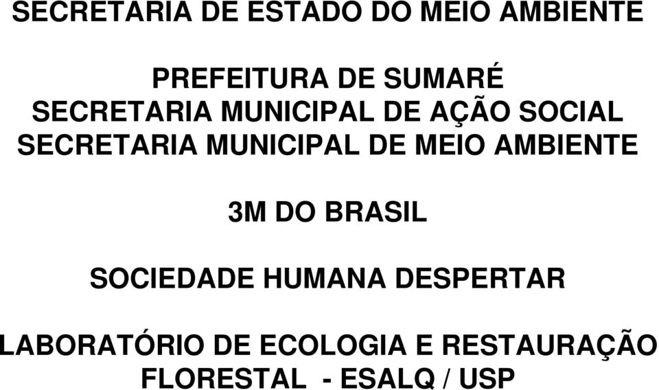 DE MEIO AMBIENTE 3M DO BRASIL SOCIEDADE HUMANA DESPERTAR