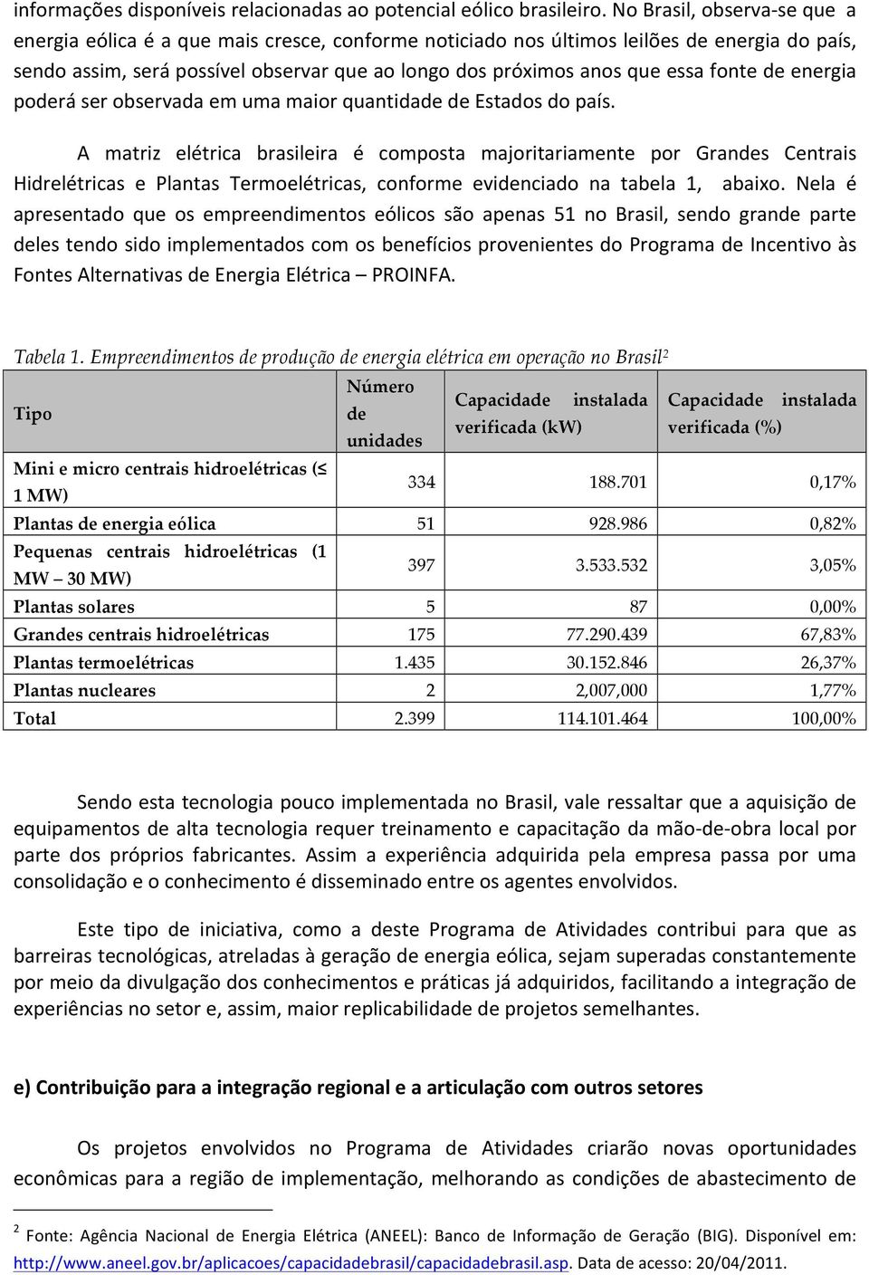 fonte de energia poderá ser observada em uma maior quantidade de Estados do país.