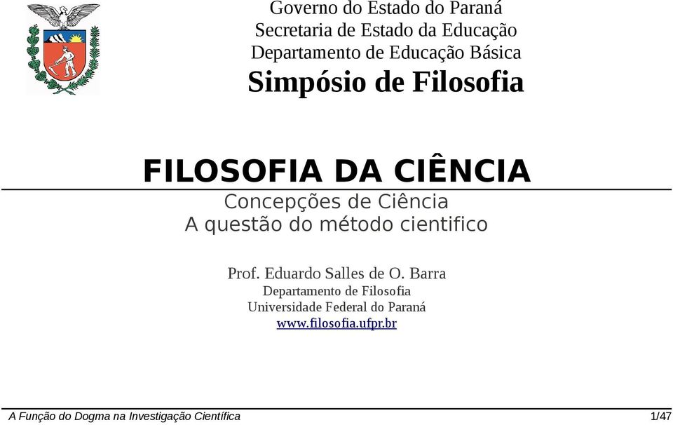 método cientifico Prof. Eduardo Salles de O.