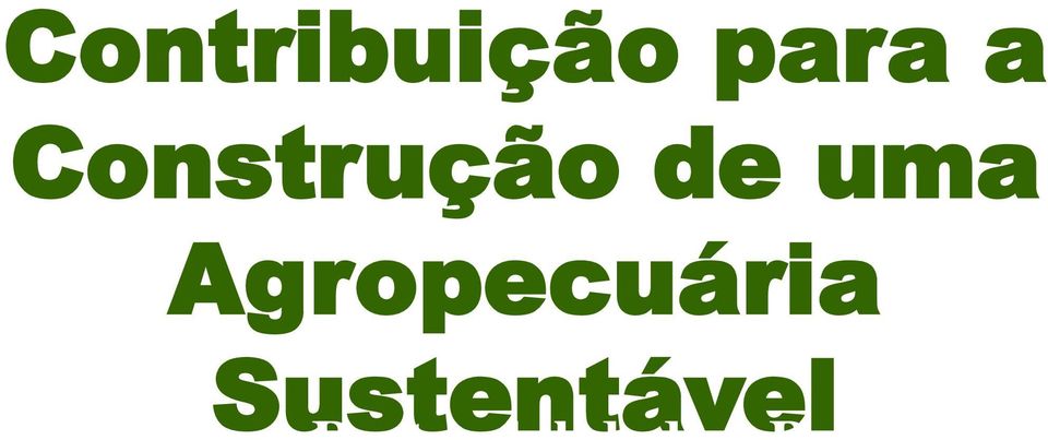 Agropecuária Sustentável