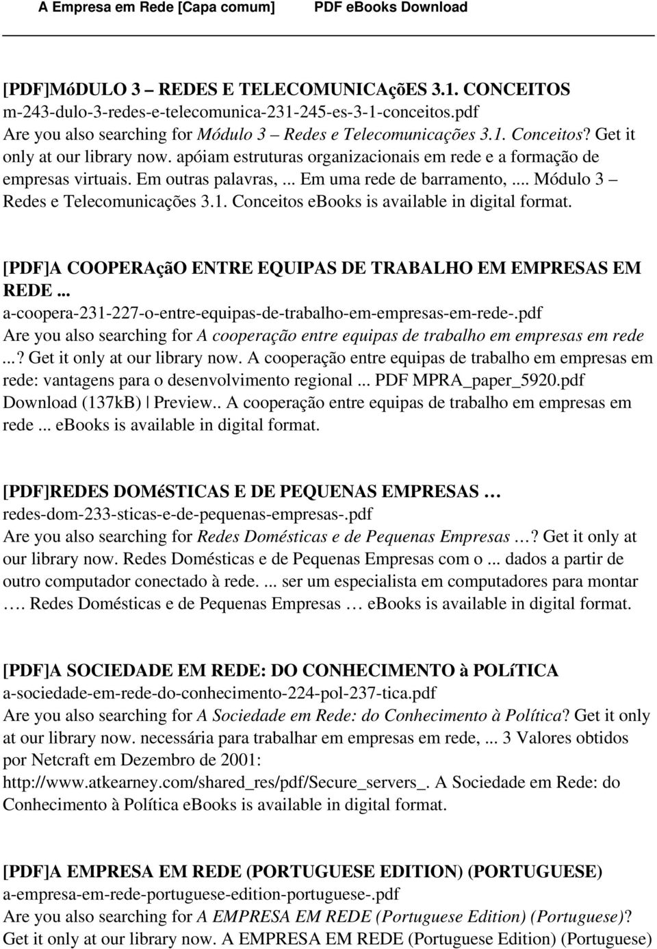 Conceitos ebooks is [PDF]A COOPERAçãO ENTRE EQUIPAS DE TRABALHO EM EMPRESAS EM REDE... a-coopera-231-227-o-entre-equipas-de-trabalho-em-empresas-em-rede-.