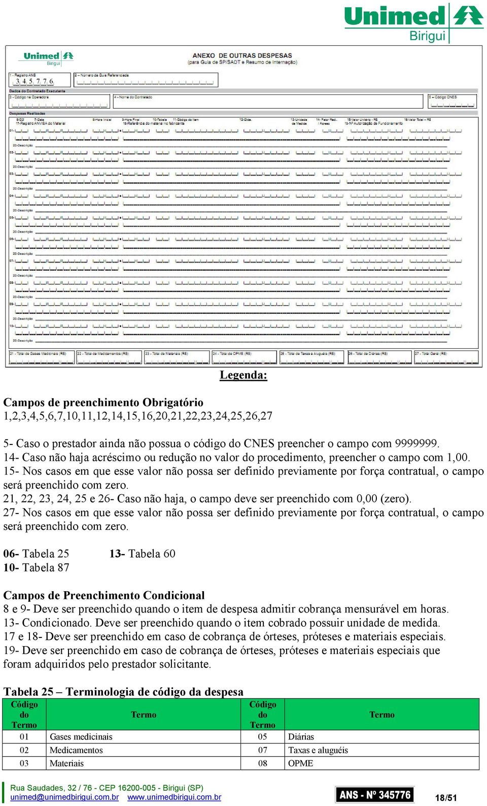 15- Nos casos em que esse valor não possa ser defini previamente por força contratual, o campo será preenchi com zero.