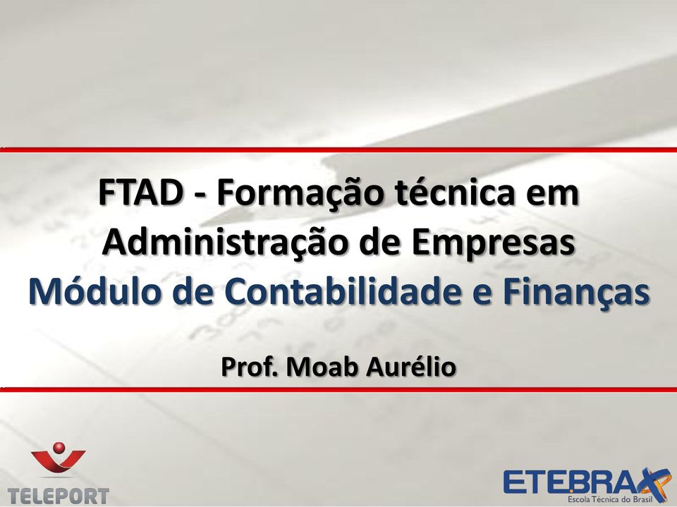 Módulo de Contabilidade e