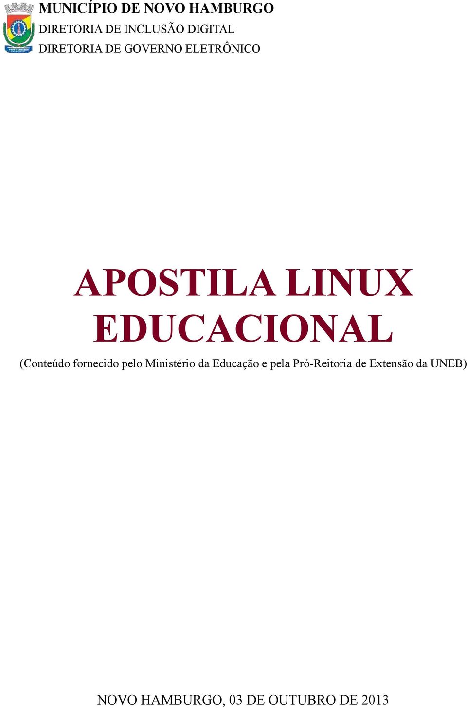 Apostila tutorial do Linux Educacional 3.0 - Parte 1