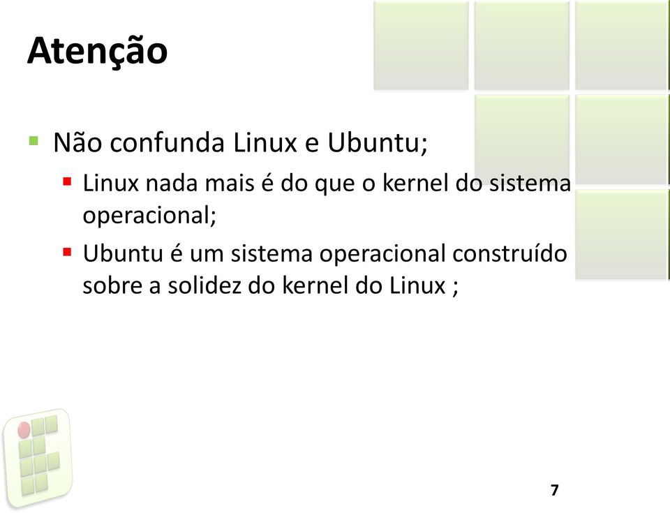 operacional; Ubuntu é um sistema