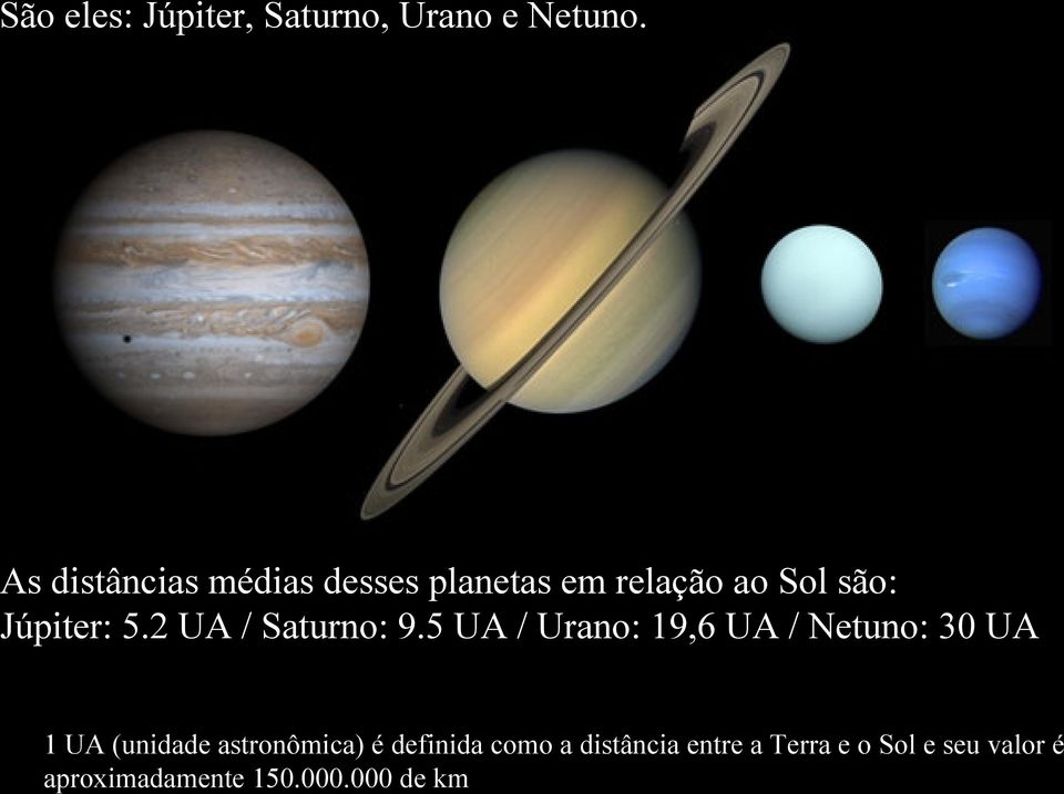2 UA / Saturno: 9.