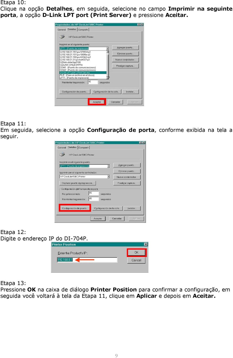 Etapa 11: Em seguida, selecione a opção Configuração de porta, conforme exibida na tela a seguir.