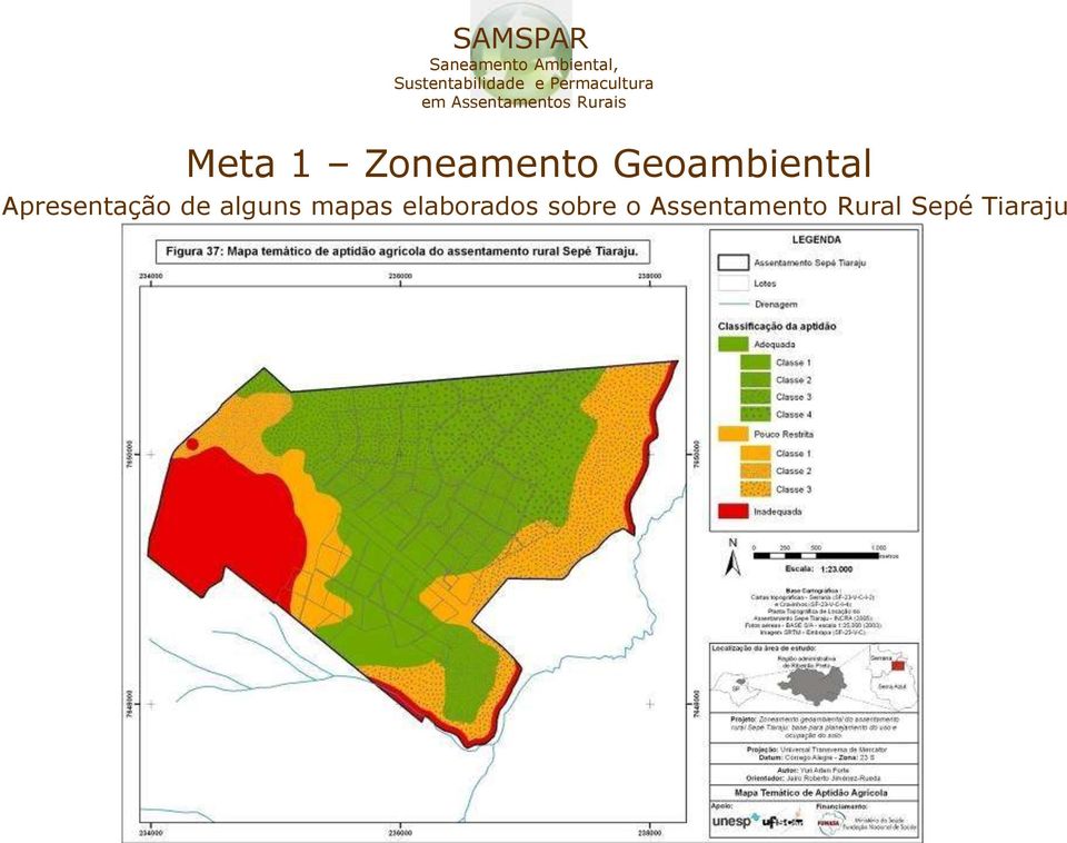 de alguns mapas elaborados