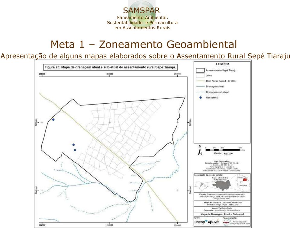 de alguns mapas elaborados