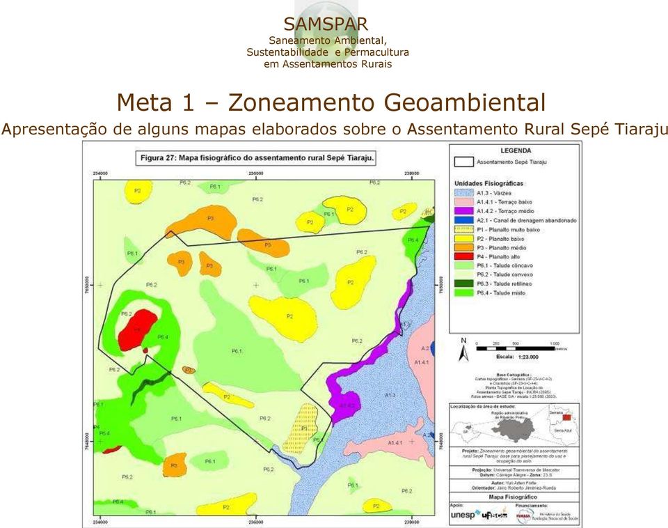 de alguns mapas elaborados