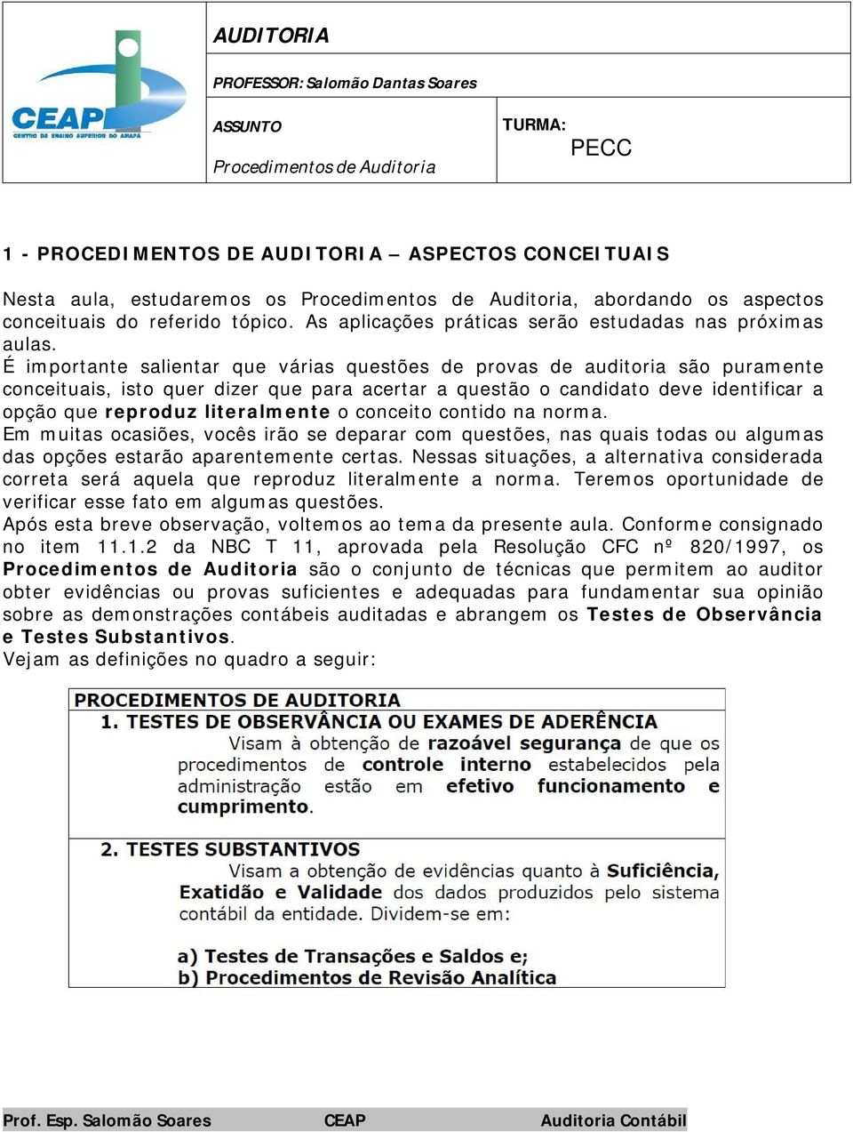 É importante salientar que várias questões de provas de auditoria são puramente conceituais, isto quer dizer que para acertar a questão o candidato deve identificar a opção que reproduz literalmente