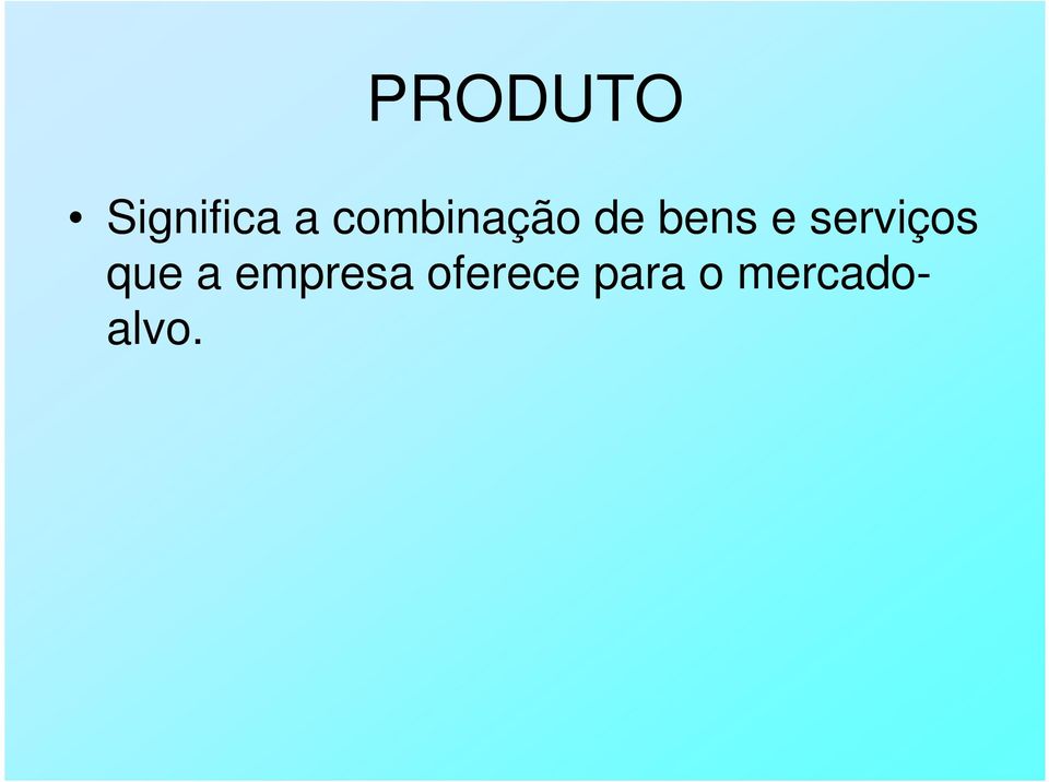 serviços que a empresa