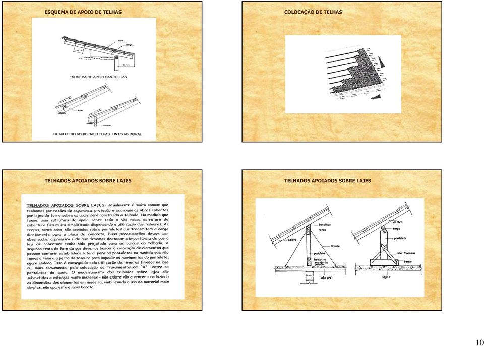 TELHADOS APOIADOS SOBRE