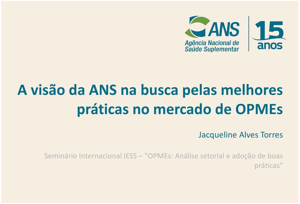 Alves Torres Seminário Internacional IESS