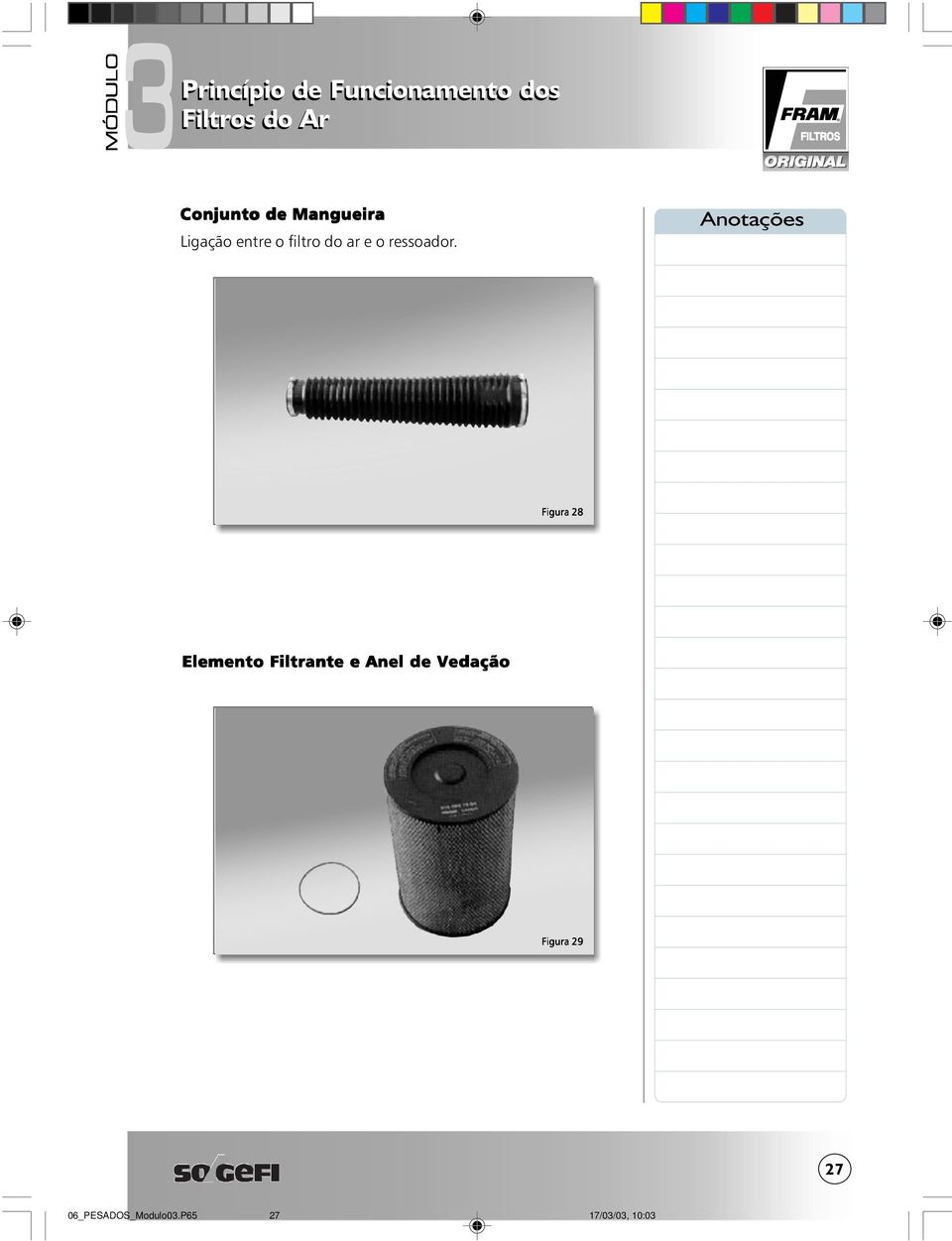 Figura 28 Elemento Filtrante e Anel