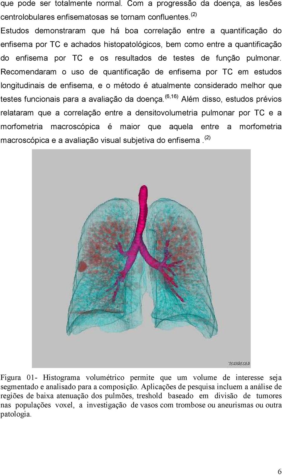 função pulmonar.