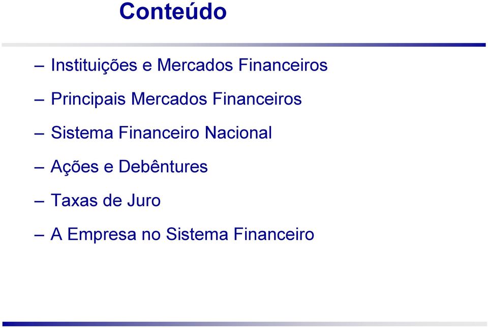 Financeiros Sistema Financeiro Nacional