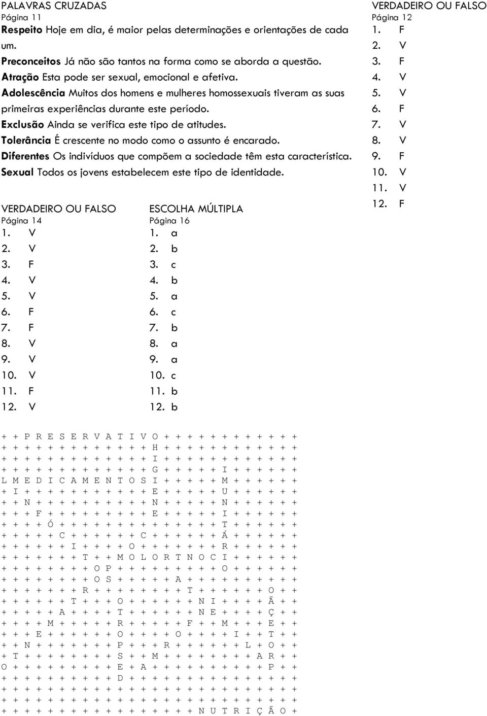 Exclusão Ainda se verifica este tipo de atitudes. Tolerância É crescente no modo como o assunto é encarado. Diferentes Os indivíduos que compõem a sociedade têm esta característica.