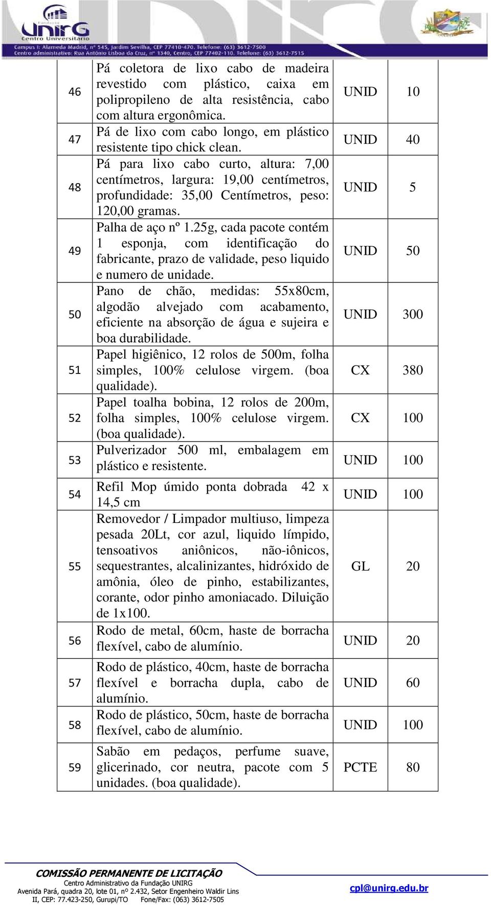 Palha de aço nº 1.25g, cada pacote contém 1 esponja, com identificação do fabricante, prazo de validade, peso liquido e numero de unidade.