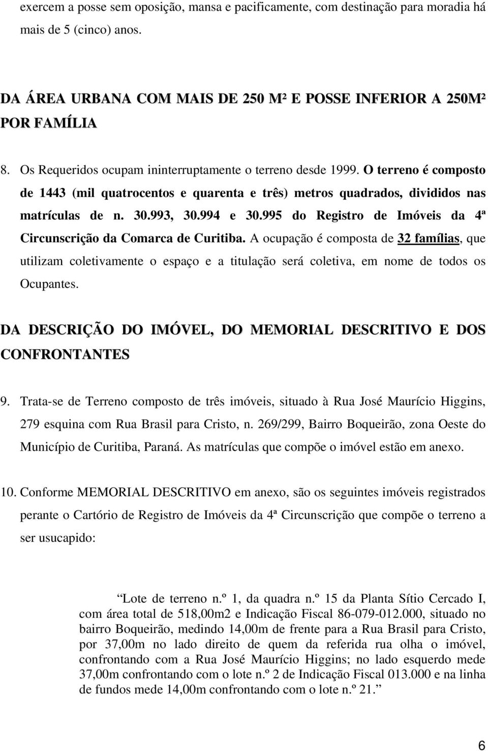995 do Registro de Imóveis da 4ª Circunscrição da Comarca de Curitiba.