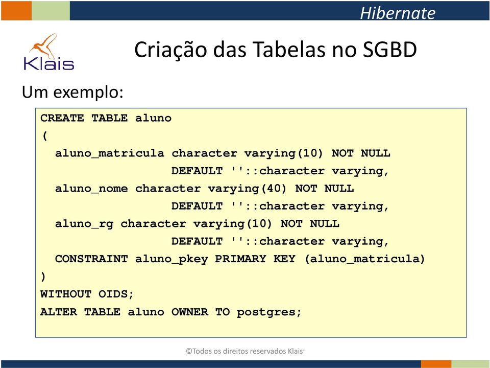 DEFAULT ''::character varying, aluno_rg character varying(10) NOT NULL DEFAULT ''::character