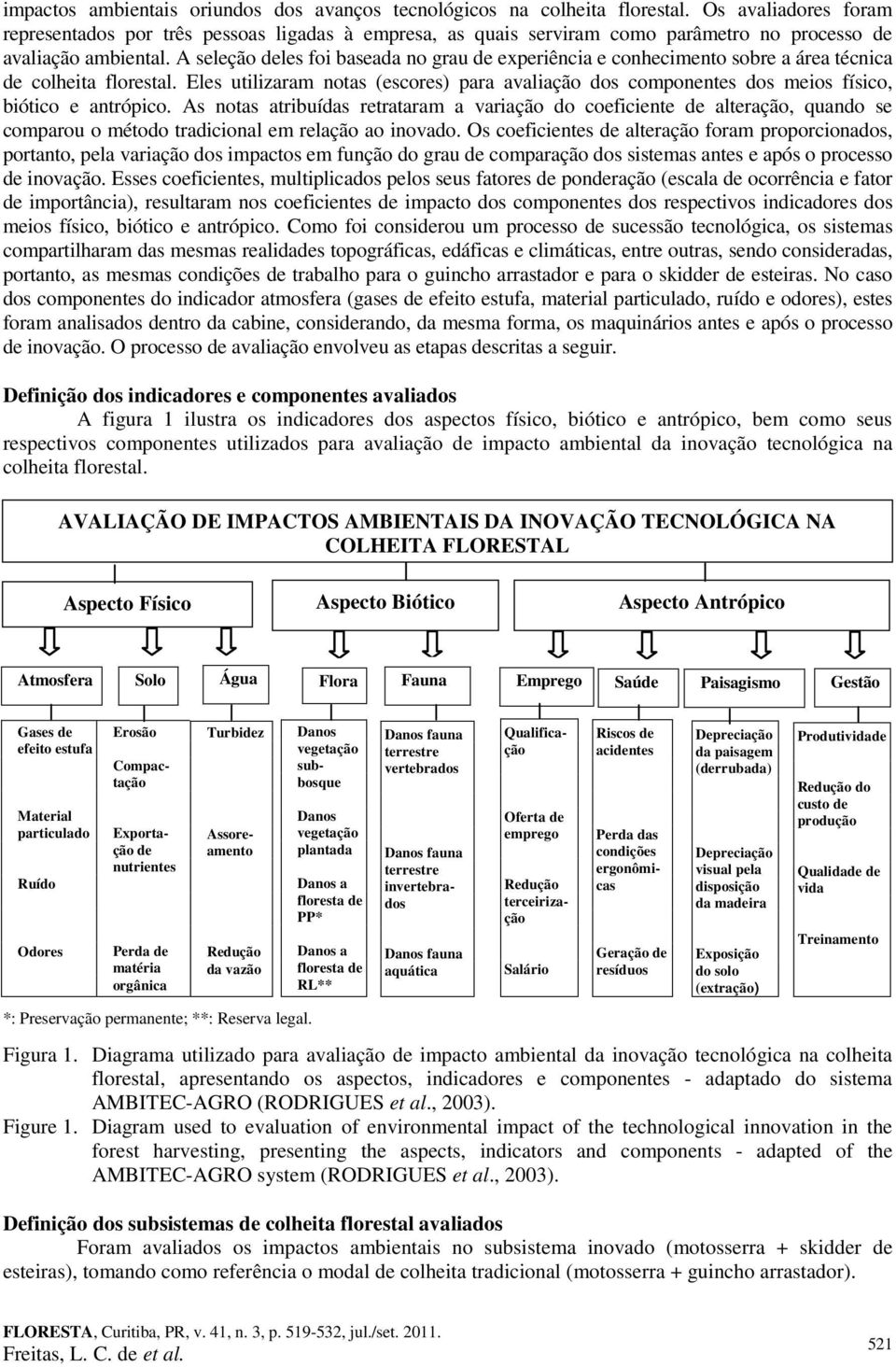 A seleção deles foi baseada no grau de experiência e conhecimento sobre a área técnica de colheita florestal.