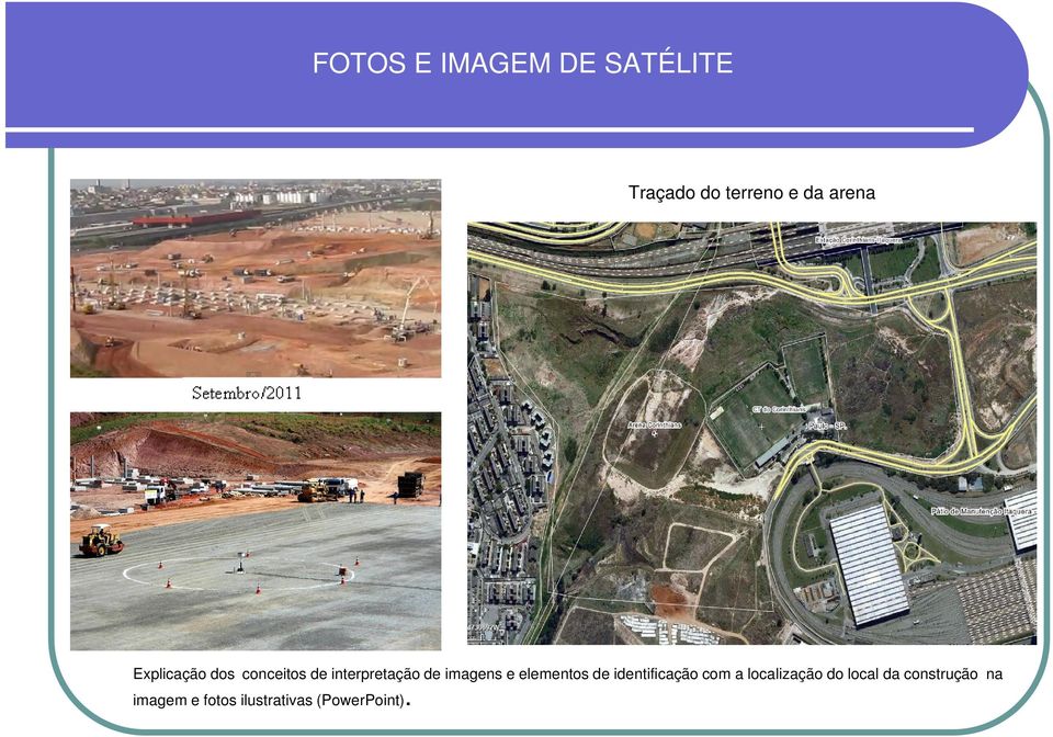 imagens e elementos de identificação com a localização