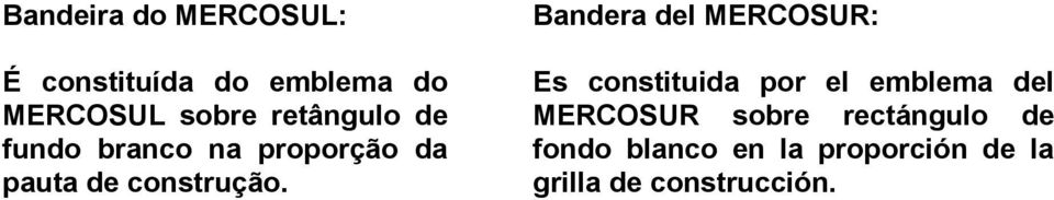 Bandera del MERCOSUR: Es constituida por el emblema del MERCOSUR