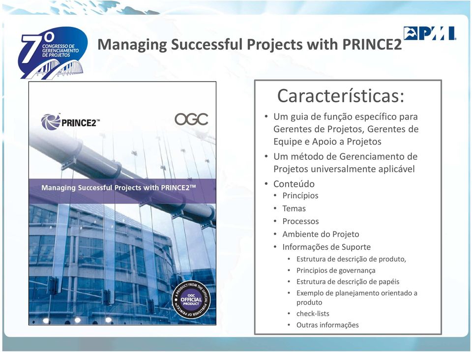 Princípios Temas Processos Ambiente do Projeto Informações de Suporte Estrutura de descrição de produto, Principios