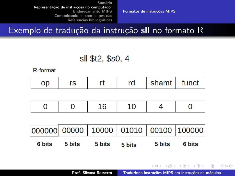 Exemplo de tradução