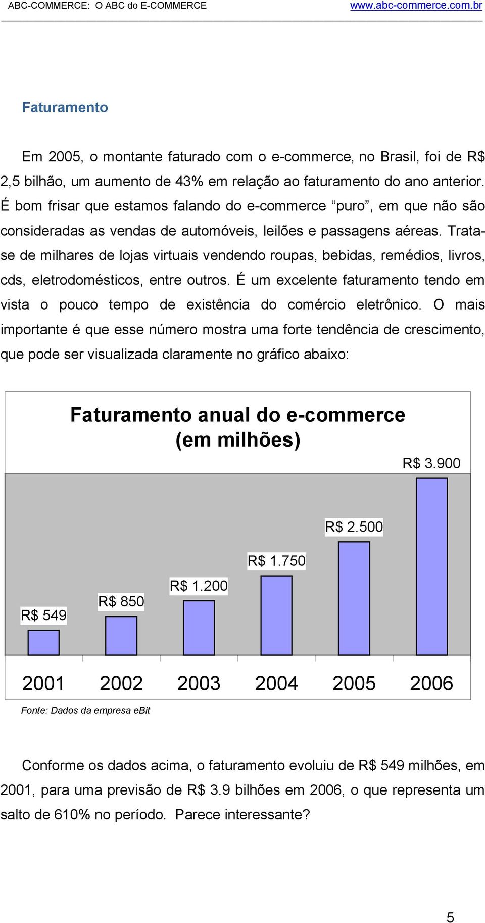 Tratase de milhares de lojas virtuais vendendo roupas, bebidas, remédios, livros, cds, eletrodomésticos, entre outros.