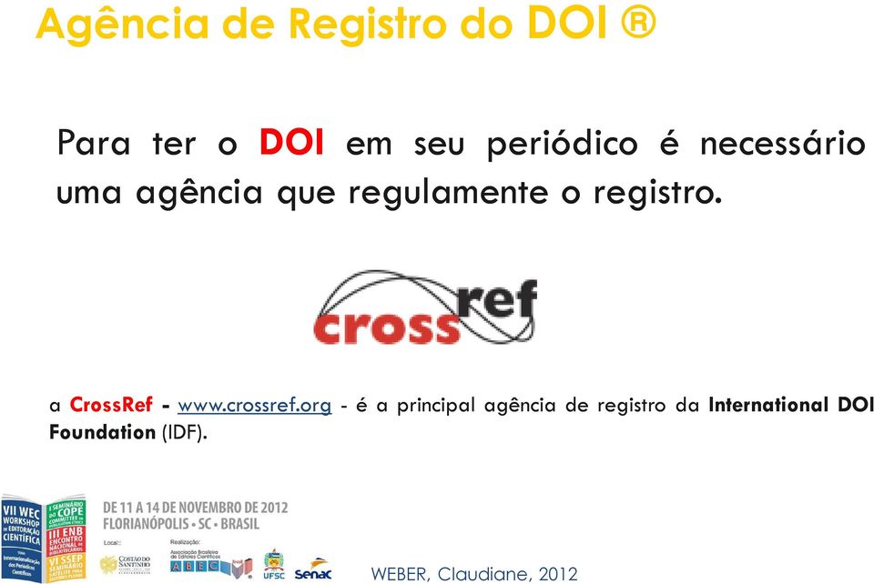 registro. a CrossRef - www.crossref.