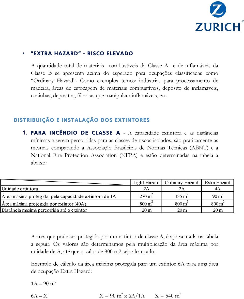 DISTRIBUIÇÃO E INSTALAÇÃO DOS EXTINTORES 1.