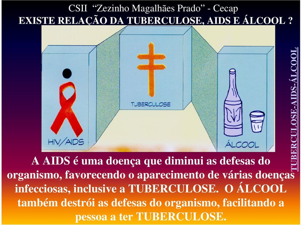 A AIDS é uma doença que diminui as defesas do organismo, favorecendo o aparecimento