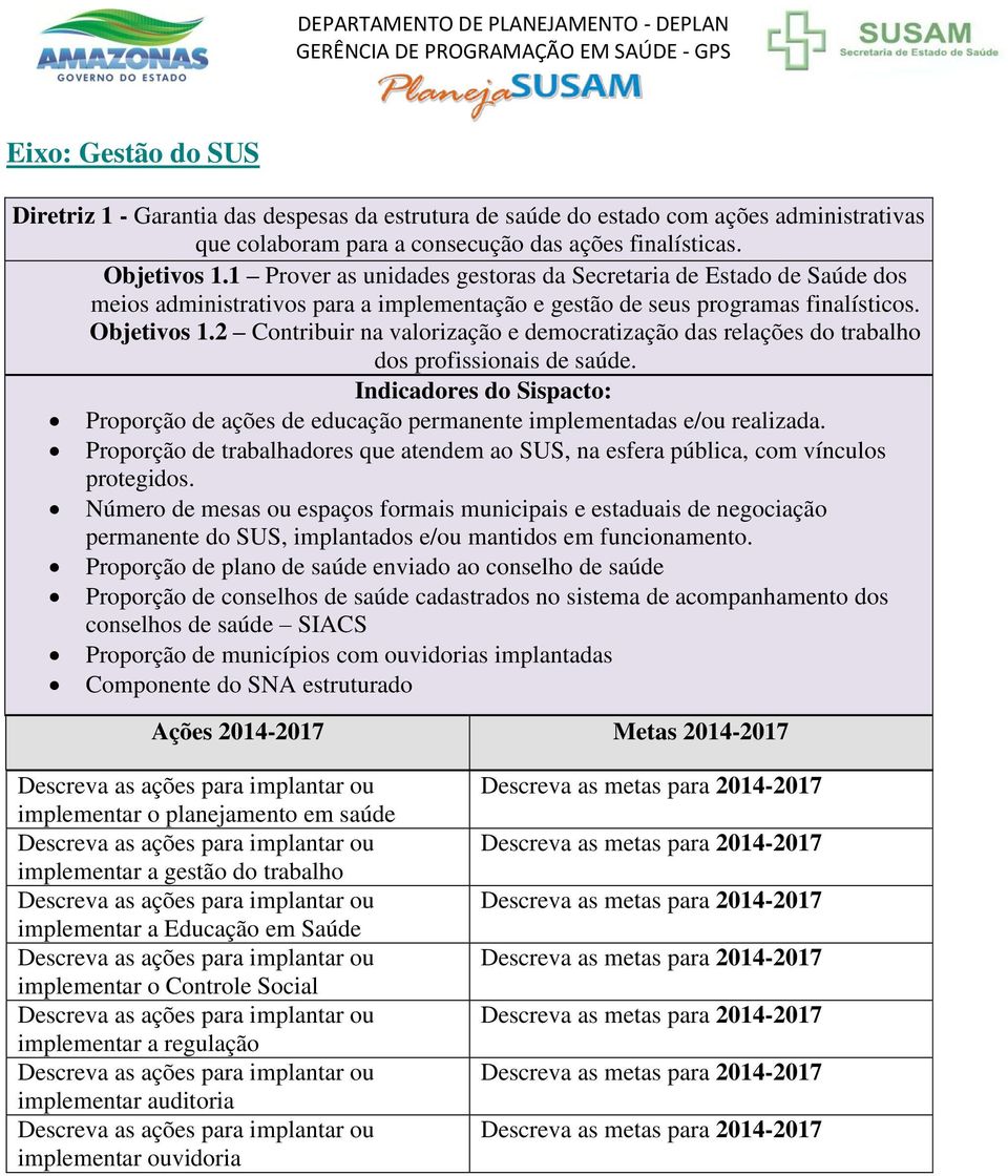 2 Contribuir na valorização e democratização das relações do trabalho dos profissionais de saúde. Indicadores do Sispacto: Proporção de ações de educação permanente implementadas e/ou realizada.