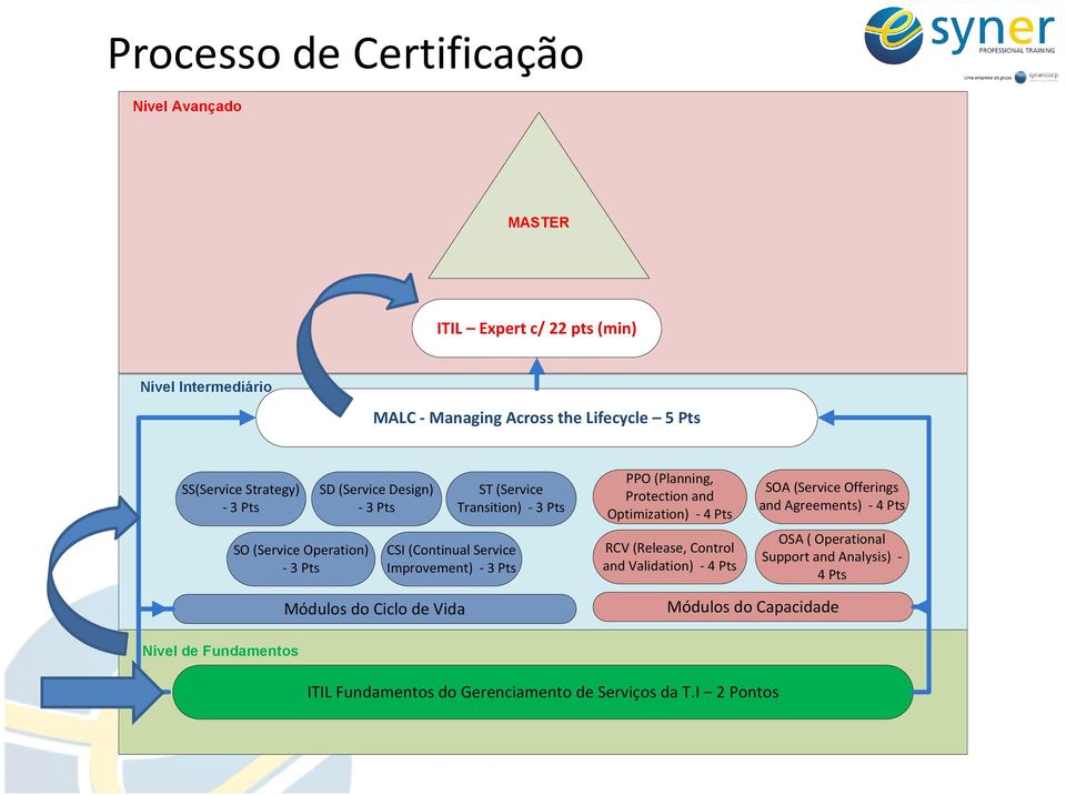 (Planning, Protection and Optimization) -4 Pts RCV (Release, Control and Validation) -4 Pts SOA (Service Offerings and Agreements) -4 Pts OSA ( Operational