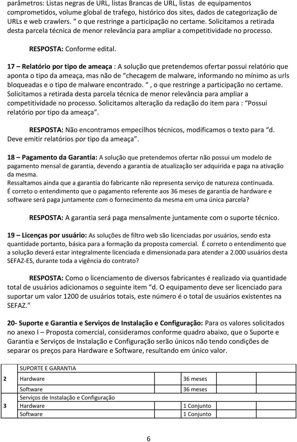 17 Relatório por tipo de ameaça : A solução que pretendemos ofertar possui relatório que aponta o tipo da ameaça, mas não de checagem de malware, informando no mínimo as urls bloqueadas e o tipo de