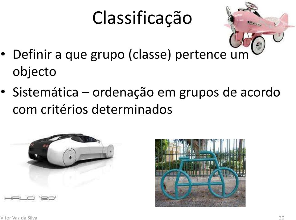 Sistemática ordenação em grupos de