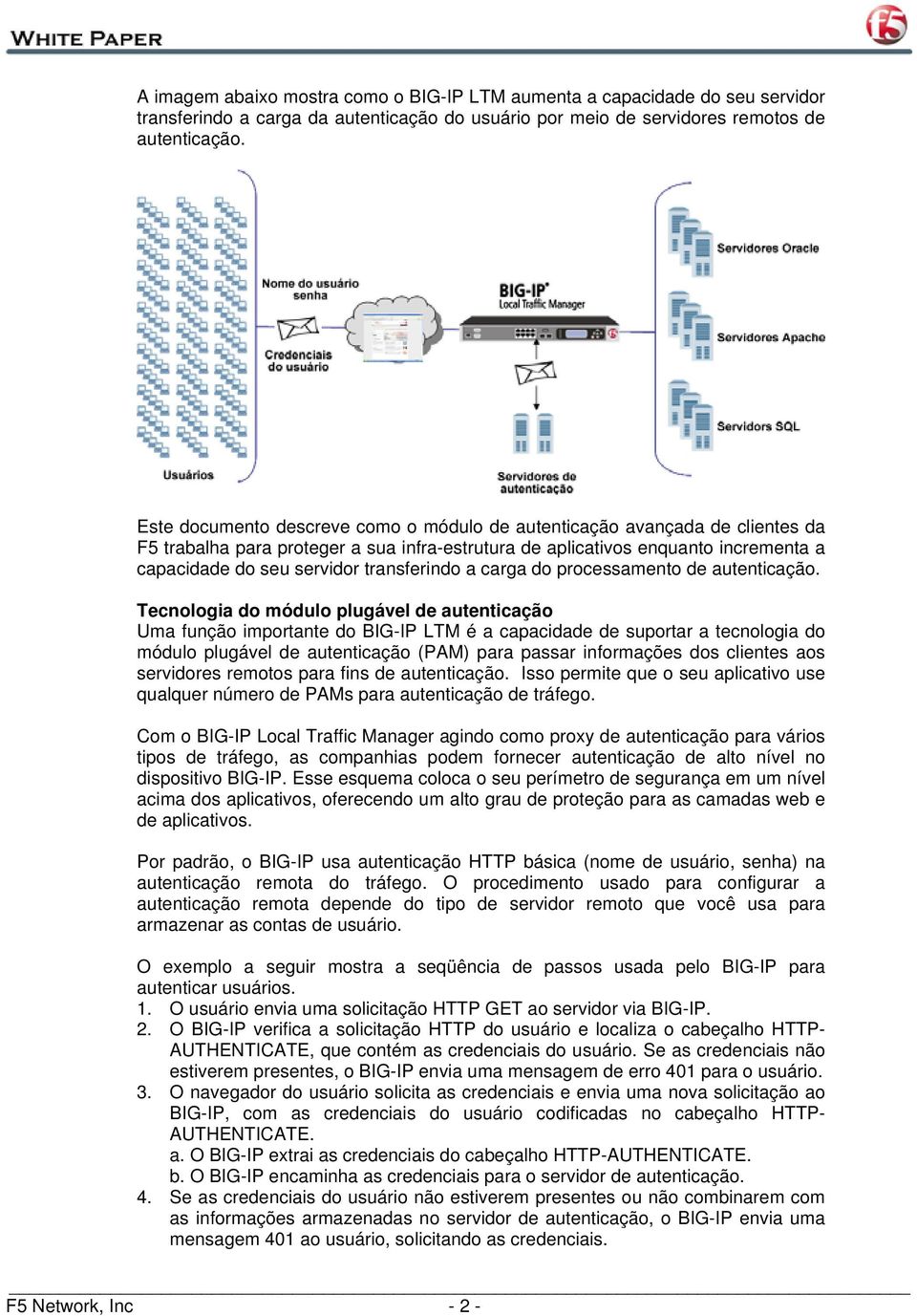 transferindo a carga do processamento de autenticação.