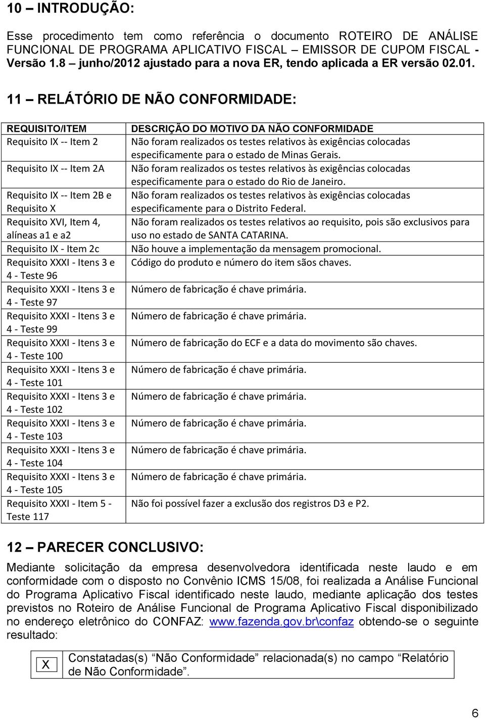 ajustado para a nova ER, tendo aplicada a ER versão 02.01.