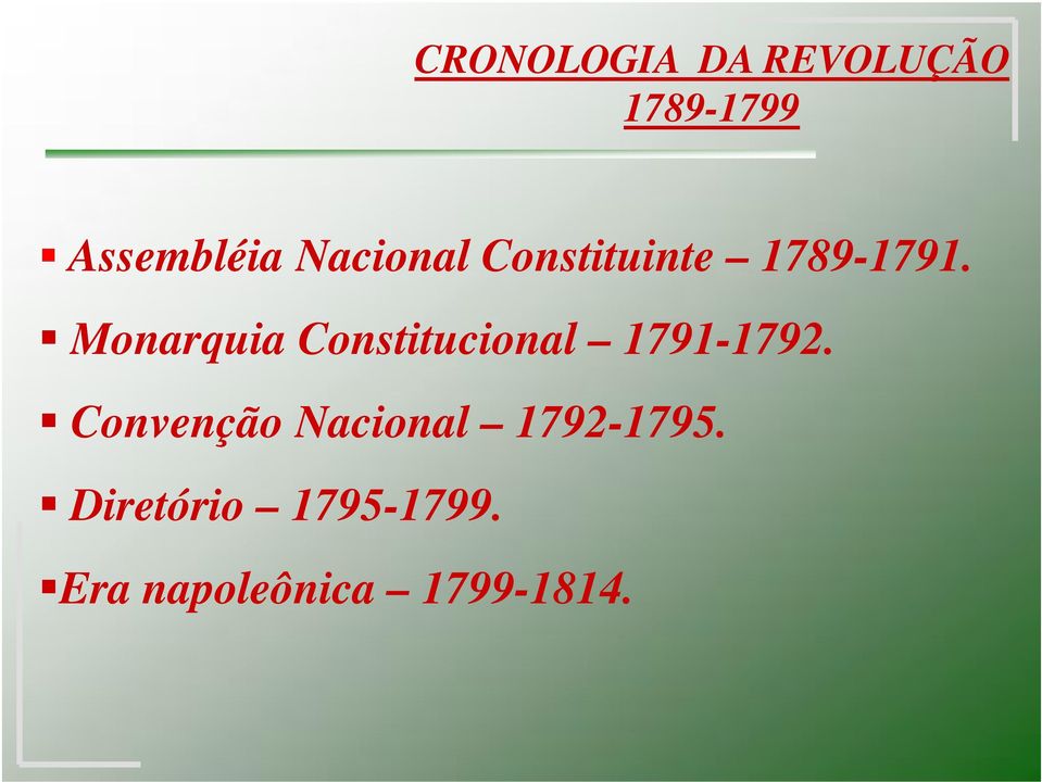 Monarquia Constitucional 1791-1792.